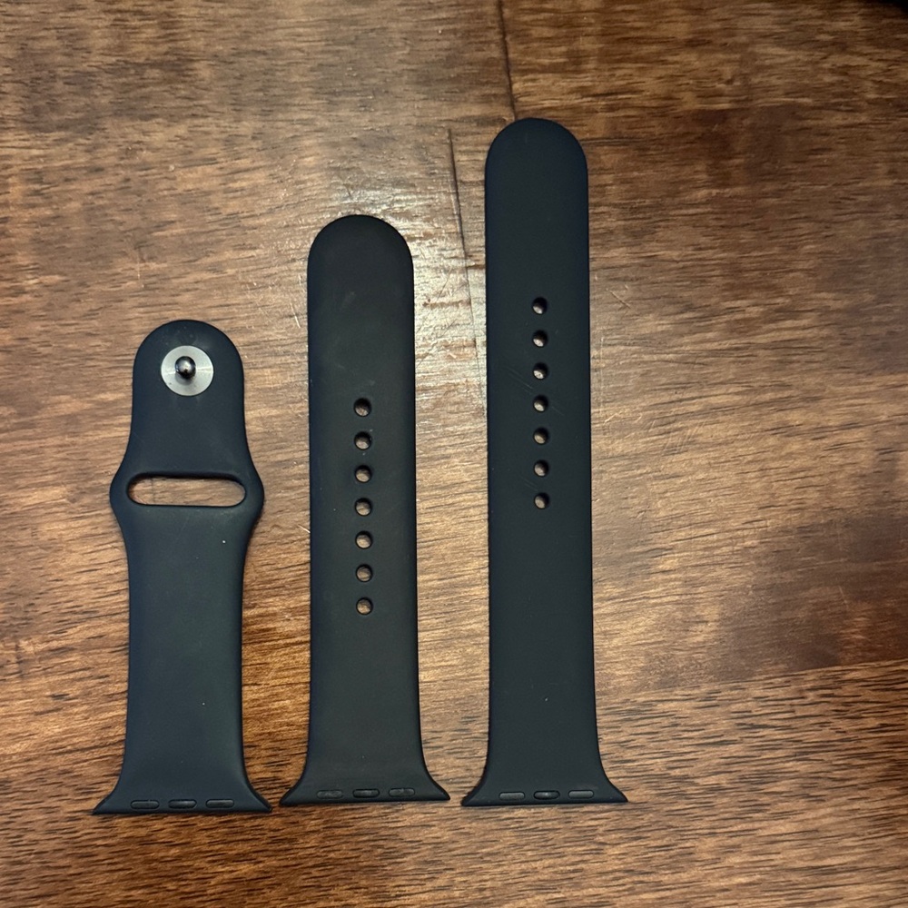 Black Silicone Watch Band